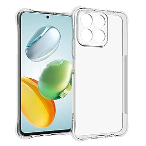 Θήκη Honor X7C / 200 Smart 5G OEM Silicone Sockproof V10 Anti-Slip Transparent Πλάτη με ενισχυμένες γωνίες TPU