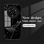 Θήκη Realme 14 Pro+ 5G OEM σχέδιο Marble με Πλάτη Tempered Glass TPU μαύρο - Image 2
