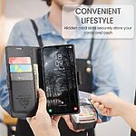 Θήκη Samsung Galaxy A26 5G CASEME 023 Series Πορτοφόλι με βάση στήριξης, υποδοχές καρτών και μαγνητικό κούμπωμα από συνθετικό δέρμα και TPU μαύρο - Image 5