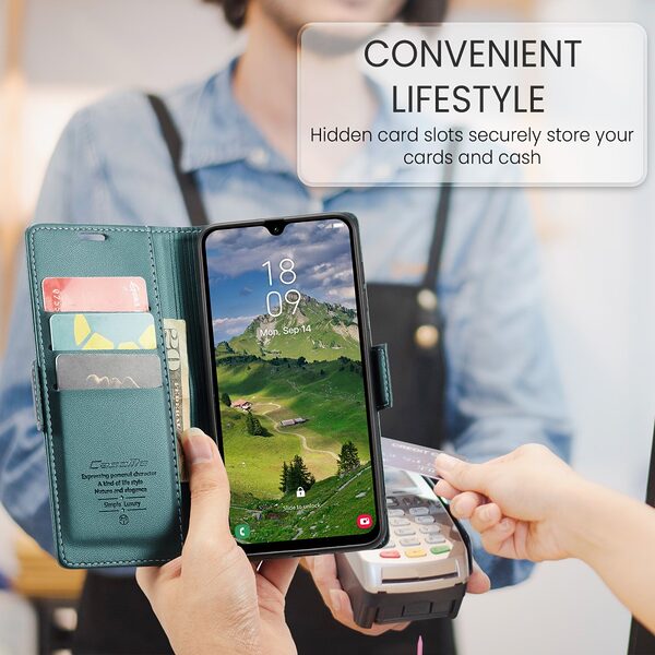 thiki samsung galaxy a26 5g caseme dermatini prasino 39049 5