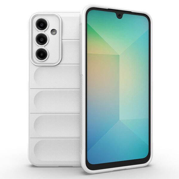 Θήκη Samsung Galaxy A26 5G Mad Mask Rugged Armor από σκληρό Premium TPU λευκό
