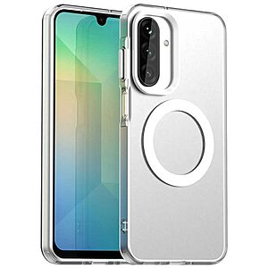 Θήκη Samsung Galaxy A26 5G Mad Mask Candy Series Sockproof συμβατό με MagSafe φορτιστή Transparent Πλάτη TPU λευκό