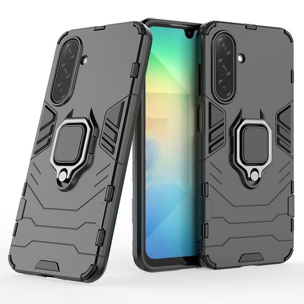 Θήκη Samsung Galaxy A26 5G Mad Mask Πλάτη Thin Armor με Μαγνητικό δαχτυλίδι και Βάση στήριξης TPU μαύρο - Image 4