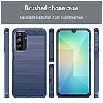 Θήκη Samsung Galaxy A26 5G Mad Mask Brushed TPU Carbon Πλάτη μπλε - Image 3