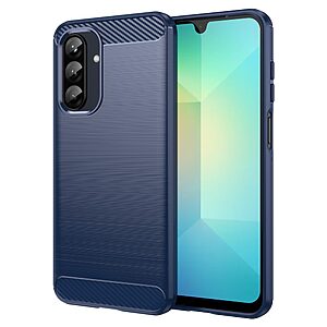 Θήκη Samsung Galaxy A26 5G Mad Mask Brushed TPU Carbon Πλάτη μπλε