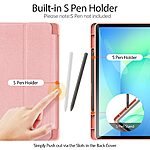 Θήκη Samsung Galaxy Tab S10 FE+ 13.1 DUX DUCIS Domo Series Tri-Fold με ειδική θέση για πενάκι και ενισχυμένη εσωτερική πλάτη ροζ - Image 2