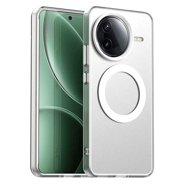 Θήκη Xiaomi Poco F7 Pro 5G / Poco F7 Ultra 5G Mad Mask Candy Series Sockproof συμβατό με MagSafe φορτιστή Transparent Πλάτη TPU λευκό