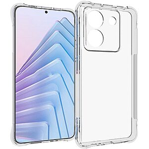 Θήκη Xiaomi Poco M7 Pro 5G OEM Silicone Sockproof V10 Anti-Slip Transparent Πλάτη με ενισχυμένες γωνίες TPU