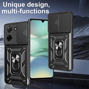 Kickstand και Βάση στήριξης από σκλήρό Premium TPU ασημί