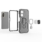 Θήκη Xiaomi Redmi A5 4G (171.7 x 77.8 x 8.3 mm) / Poco C71 Mad Mask Πλάτη Armor V14 με Μαγνητικό δαχτυλίδι και Βάση στήριξης TPU μαύρο - Image 4