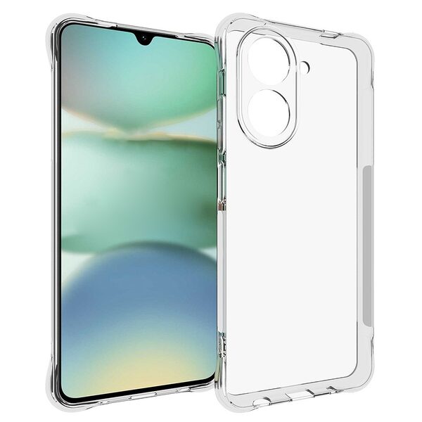 Θήκη Xiaomi Redmi A5 4G / Poco C71 OEM Silicone Sockproof V10 Anti-Slip Transparent Πλάτη με ενισχυμένες γωνίες TPU