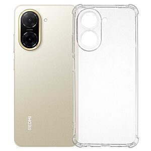 Θήκη Xiaomi Redmi A5 4G / Poco C71 OEM Silicone Sockproof V6 Anti-Slip Transparent Πλάτη TPU