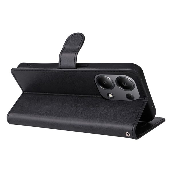 Θήκη Xiaomi Redmi Note 14S OEM Leather Wallet Case Series 2 με βάση στήριξης, υποδοχές καρτών και μαγνητικό κούμπωμα Flip Wallet από συνθετικό δέρμα μαύρο - Image 3