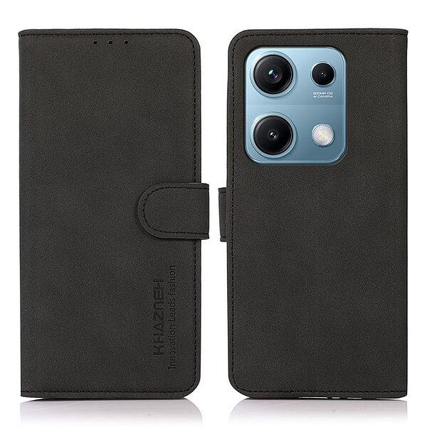 Θήκη Xiaomi Redmi Note 14S KHAZNEH Litchi Skin Texture Leather με βάση στήριξης