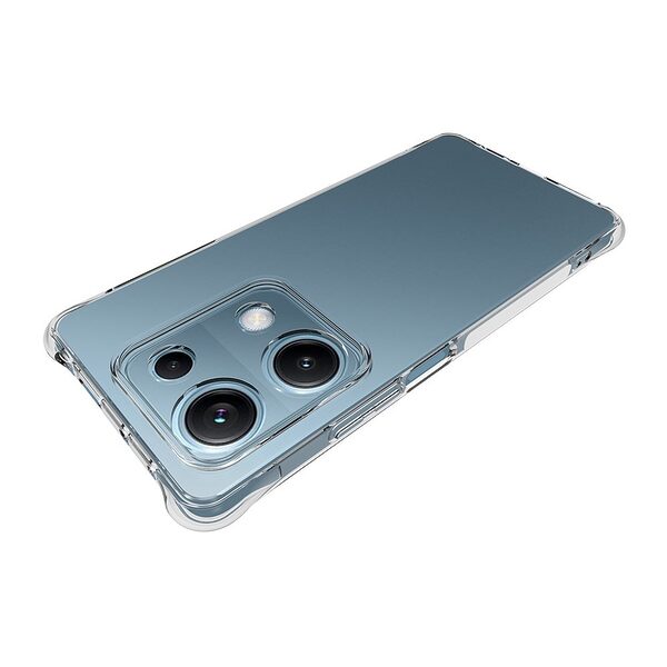 Θήκη Xiaomi Redmi Note 14S OEM Silicone Sockproof V10 Anti-Slip Transparent Πλάτη με ενισχυμένες γωνίες TPU - Image 4