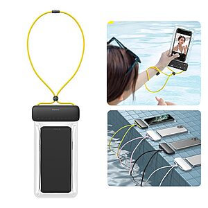 Αδιάβροχη Θήκη Baseus Let's Go 7.2" IPX8 (30μ) - Γκρι/Κίτρινο