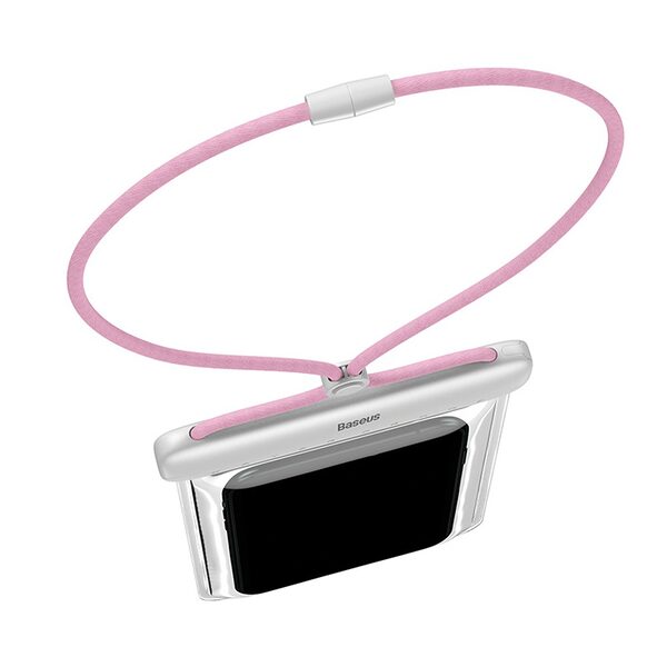 Αδιάβροχη Θήκη Baseus Let's Go 7.2" IPX8 (30μ) - Λευκό/Ροζ - Image 2
