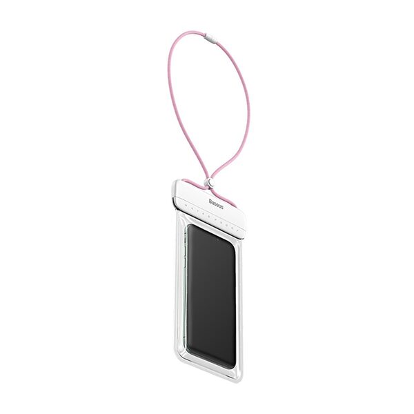 Αδιάβροχη Θήκη Baseus Let's Go 7.2" IPX8 (30μ) - Λευκό/Ροζ - Image 4
