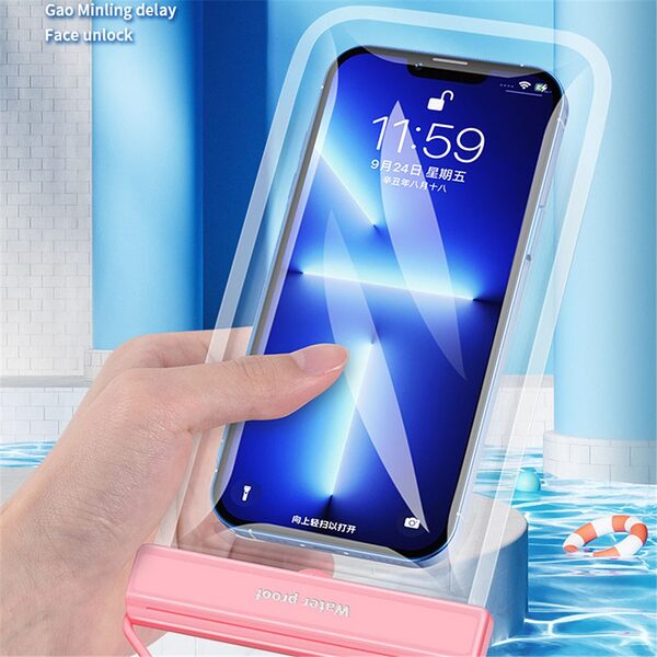 Αδιάβροχη Θήκη Κινητού IPX8 (30μ) με Touch Screen (έως 7") - Γαλάζιο - Image 2