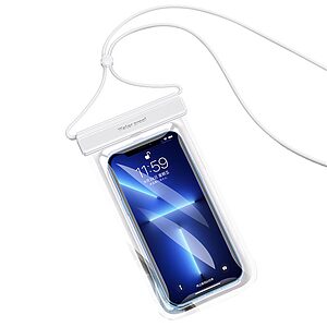 Αδιάβροχη Θήκη Κινητού IPX8 (30μ) με Touch Screen (έως 7") - Λευκό
