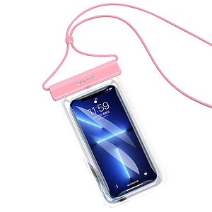 Αδιάβροχη Θήκη Κινητού IPX8 (30μ) με Touch Screen (έως 7") - Ροζ