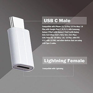 lightning to usb c adapter white 39596 2