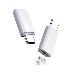 Adapter Μετατροπέας Lightning (θηλυκό) σε USB-C (αρσενικό) λευκό
