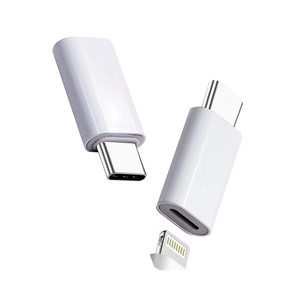 Adapter Μετατροπέας Lightning (θηλυκό) σε USB-C (αρσενικό) λευκό