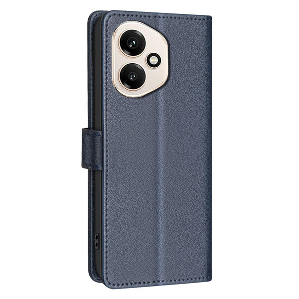 Θήκη Honor 400 5G BINFEN COLOR Leather Wallet series 12 με βάση στήριξης, υποδοχές καρτών και μαγνητικό κούμπωμα μπλε - Image 3