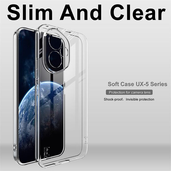 Θήκη Honor 400 5G IMAK UX-5 Series Soft TPU πλάτη διάφανη - Image 3