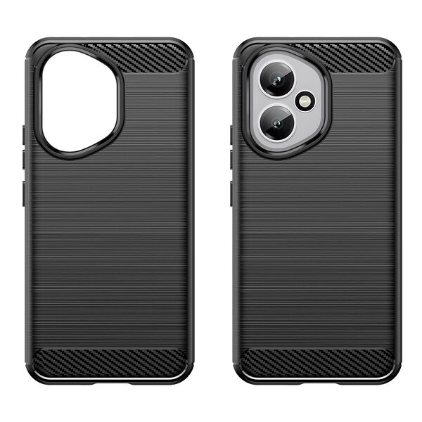 Θήκη Honor 400 5G Mad Mask Brushed TPU Carbon Πλάτη μαύρο - Image 2