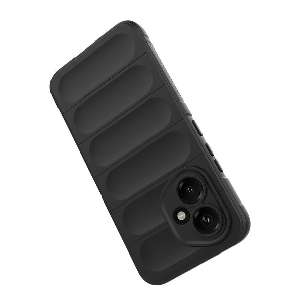 Θήκη Honor 400 5G Mad Mask Rugged Armor από σκληρό Premium TPU μαύρο - Image 3