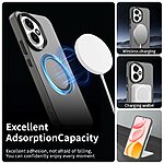 Θήκη Honor 400 5G Mad Mask Anti-Slip Sockproof συμβατό με MagSafe φορτιστή Transparent Πλάτη TPU μαύρο - Image 2