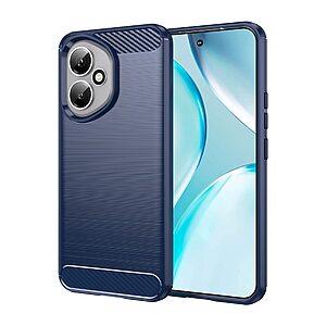 Θήκη Honor 400 5G Mad Mask Brushed TPU Carbon Πλάτη μπλε