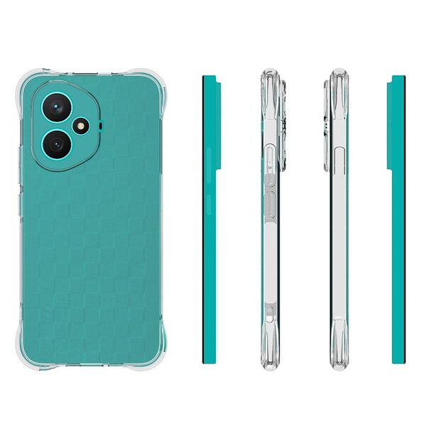 Θήκη Honor 400 5G OEM Silicone Sockproof V6 Anti-Slip Transparent Πλάτη TPU - Image 5