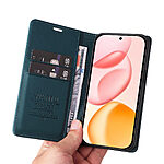 Θήκη Honor 400 5G YIKATU Folio Series με βάση στήριξης, υποδοχή καρτών και μαγνητικό κούμπωμα Flip Wallet από συνθετικό δέρμα και TPU πράσινο - Image 3