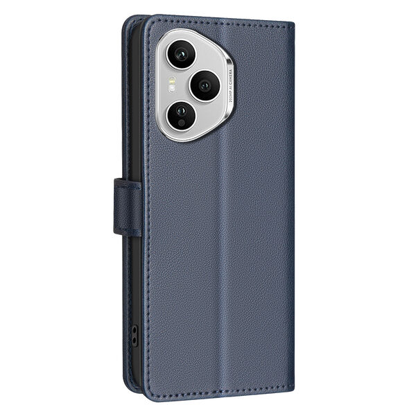 Θήκη Honor 400 Pro 5G BINFEN COLOR Leather Wallet series 12 με βάση στήριξης, υποδοχές καρτών και μαγνητικό κούμπωμα μπλε - Image 3