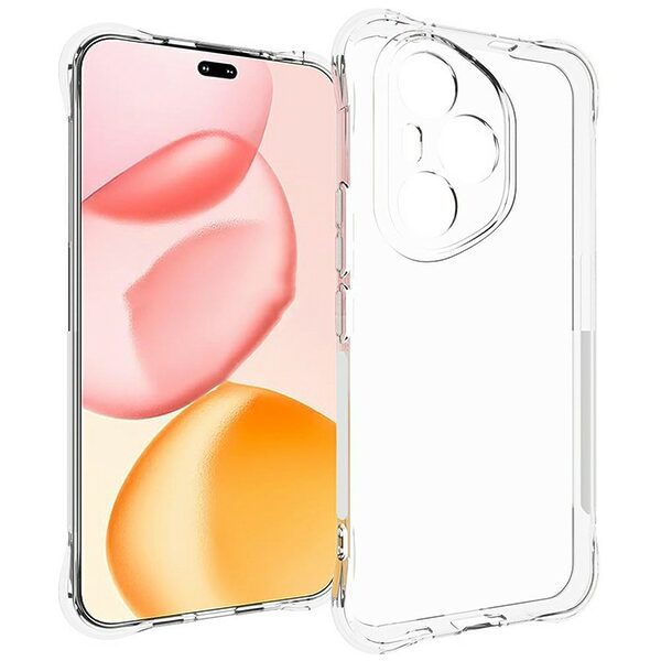Θήκη Honor 400 Pro 5G OEM Silicone Sockproof V6 Anti-Slip Transparent Πλάτη TPU