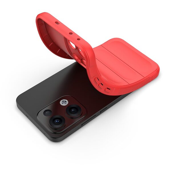 Θήκη Oppo Reno13 5G Mad Mask Rugged Armor από σκληρό Premium TPU κόκκινο - Image 2