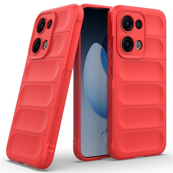 Θήκη Oppo Reno13 5G Mad Mask Rugged Armor από σκληρό Premium TPU κόκκινο - Image 5