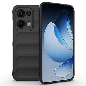 Θήκη Oppo Reno13 5G Mad Mask Rugged Armor από σκληρό Premium TPU μαύρο