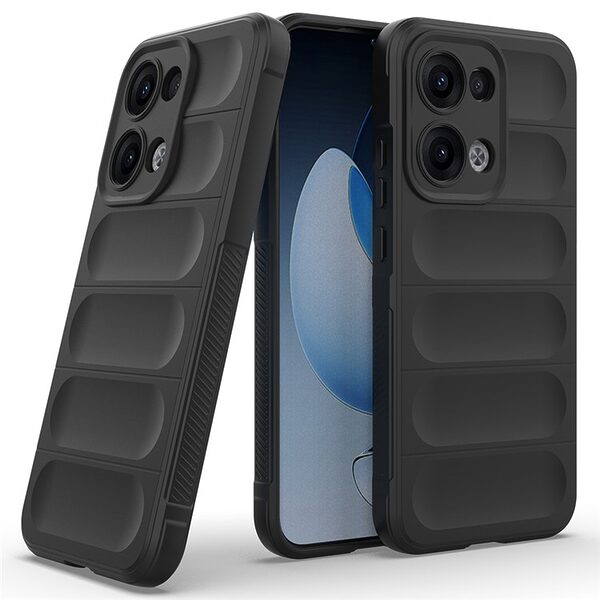 Θήκη Oppo Reno13 5G Mad Mask Rugged Armor από σκληρό Premium TPU μαύρο - Image 5