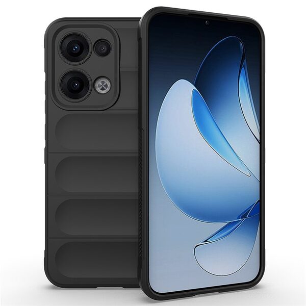 Θήκη Oppo Reno13 5G Mad Mask Rugged Armor από σκληρό Premium TPU μαύρο
