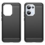 Θήκη Oppo Reno13 5G Mad Mask Brushed TPU Carbon Πλάτη μαύρο - Image 2