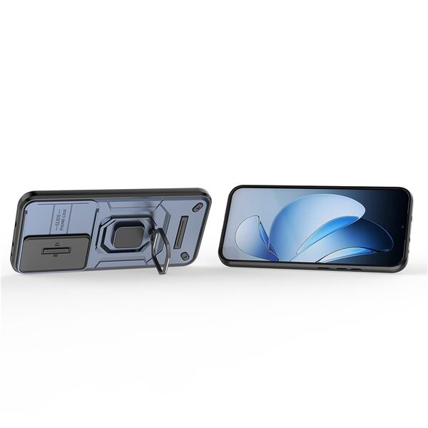 Θήκη Oppo Reno13 5G Mad Mask Camshield Armor Guard v3 Πλάτη με προστασία για την κάμερα, Kickstand και Βάση στήριξης από σκλήρό Premium TPU μπλε - Image 3