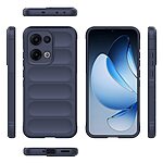 Θήκη Oppo Reno13 5G Mad Mask Rugged Armor από σκληρό Premium TPU μπλε σκούρο - Image 3
