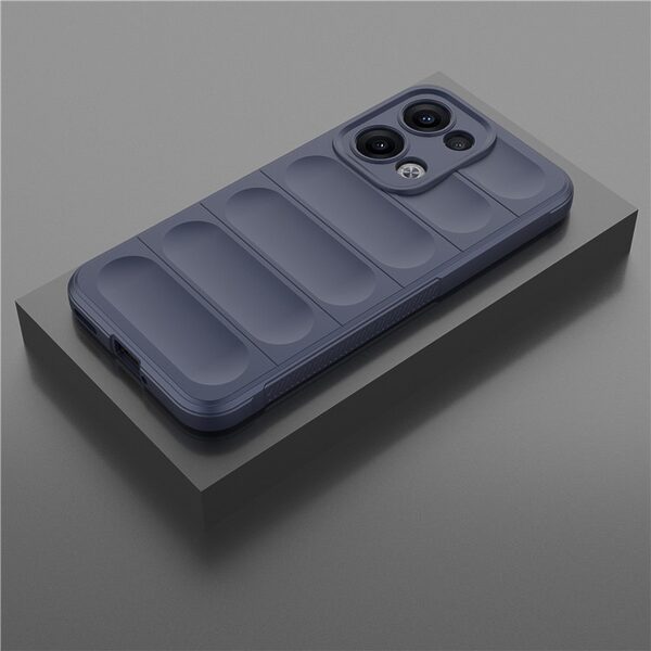 Θήκη Oppo Reno13 5G Mad Mask Rugged Armor από σκληρό Premium TPU μπλε σκούρο - Image 4