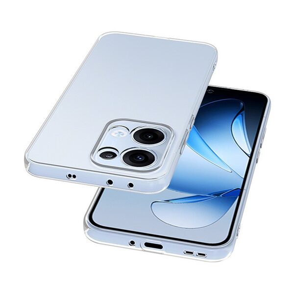 Θήκη Oppo Reno13 5G OEM Silicone Sockproof V6 Anti-Slip Transparent Πλάτη TPU - Image 3