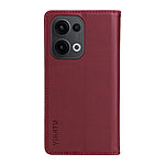 Θήκη Oppo Reno13 5G YIKATU Folio Series με βάση στήριξης, υποδοχή καρτών και μαγνητικό κούμπωμα Flip Wallet από συνθετικό δέρμα και TPU μπορντό / κόκκινο - Image 3