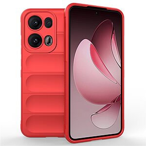 Θήκη Oppo Reno13 Pro 5G Mad Mask Rugged Armor από σκληρό Premium TPU κόκκινο